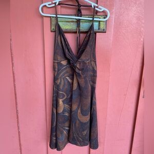 ⭐️Vintage Sparkly brown groovy tank top